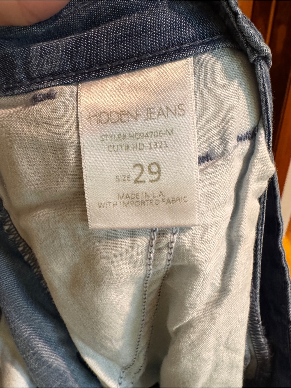 Hidden Jean Light Wash Wide Leg Pants - Picture 10 of 11